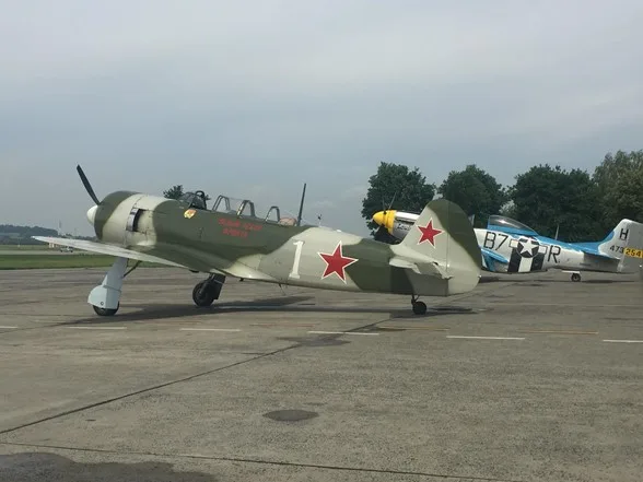Marketing image of a 1952 Yakovlev Yak-11.