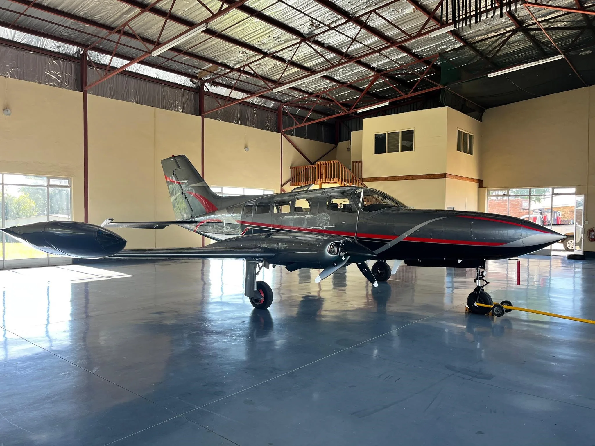 Exterior view of a 1976 CESSNA 402B.