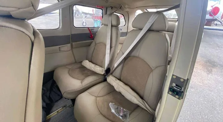 Cabin interior of a 2023 Cessna T206H.