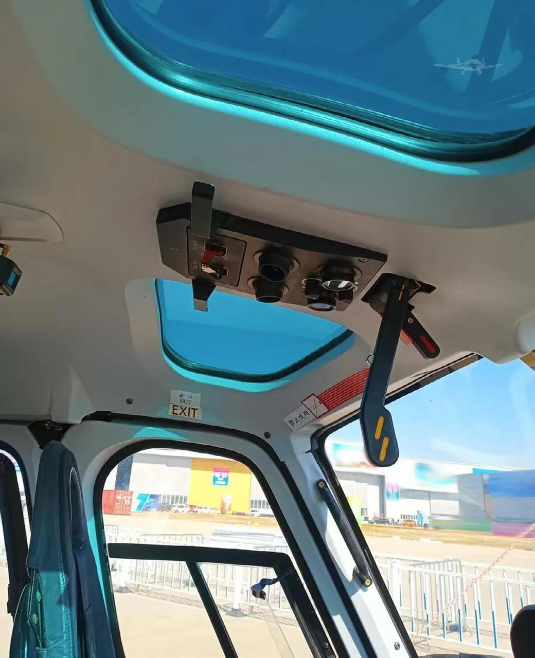Cockpit and instrument panel of a 2014 EUROCOPTER AS350B3E.