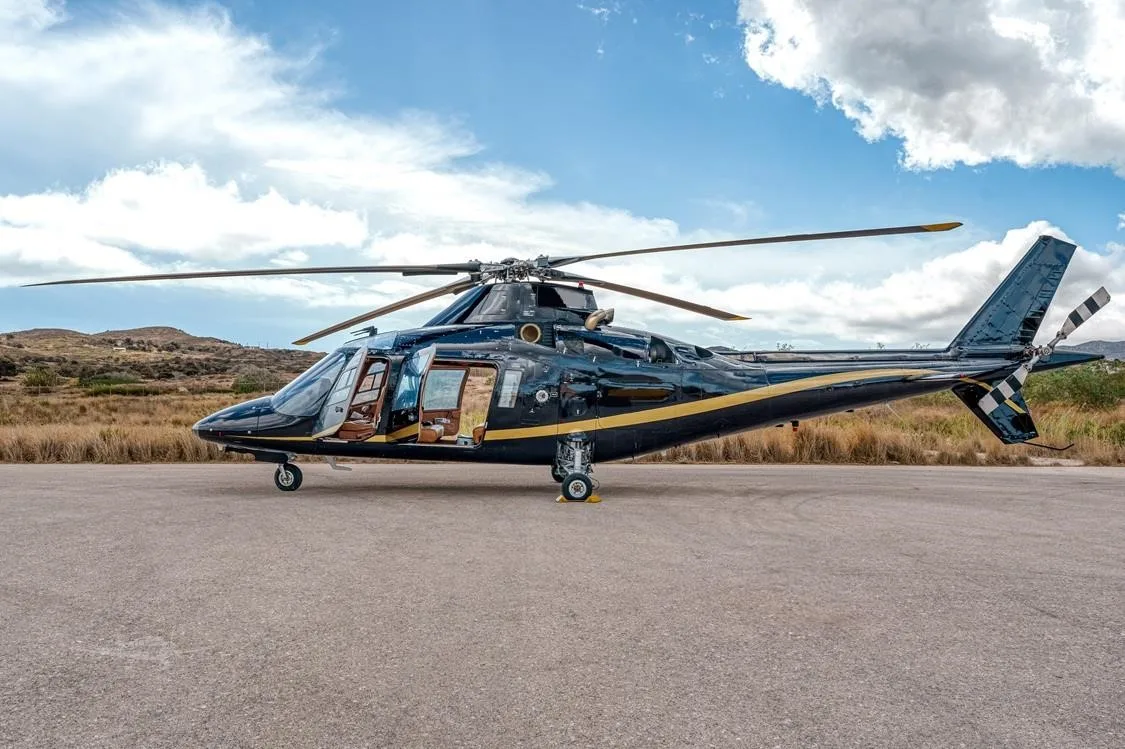 Exterior view of a 1990 AGUSTA A109C.