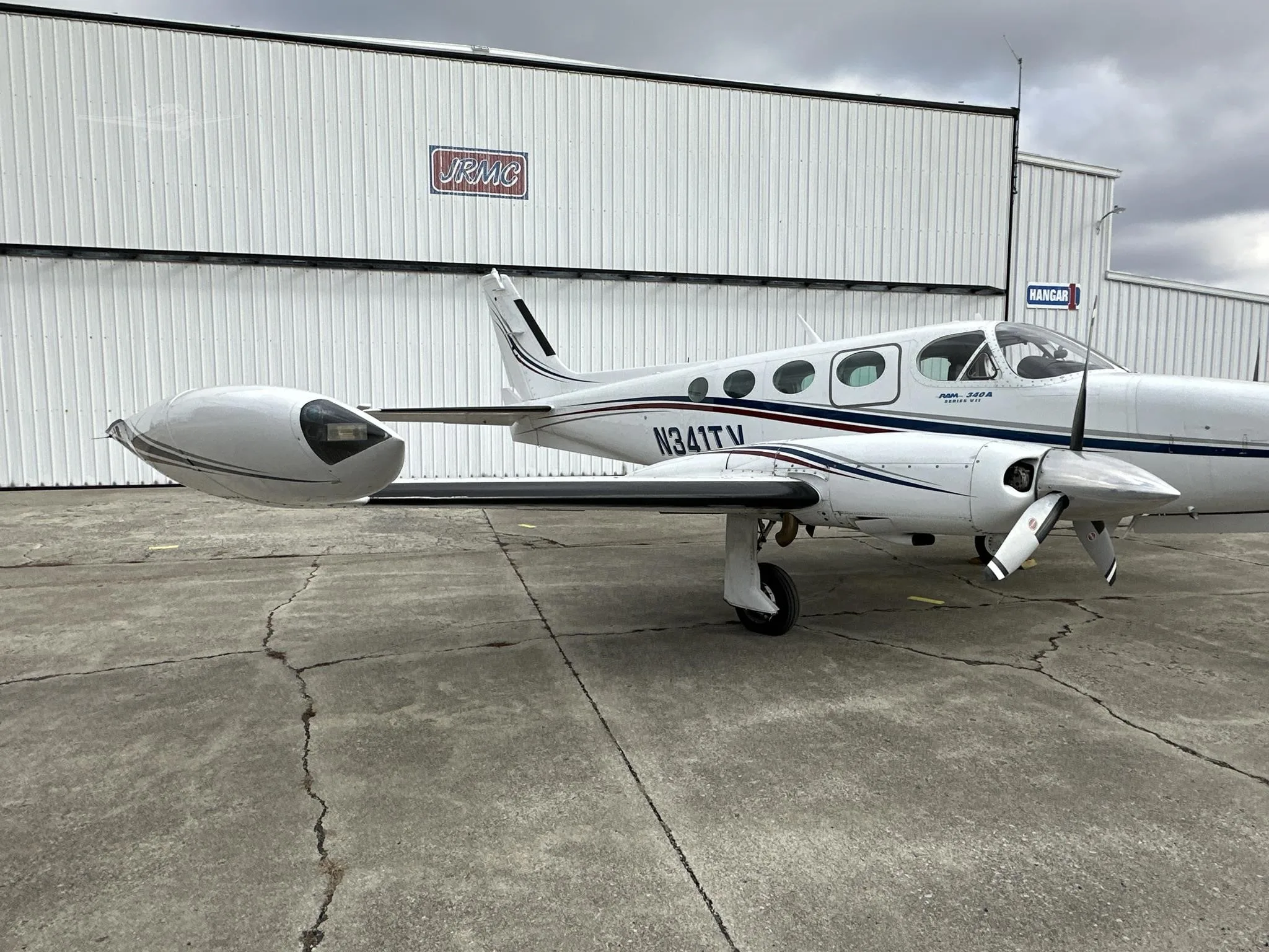 Exterior view of a 1981 CESSNA 340A, N341TV.