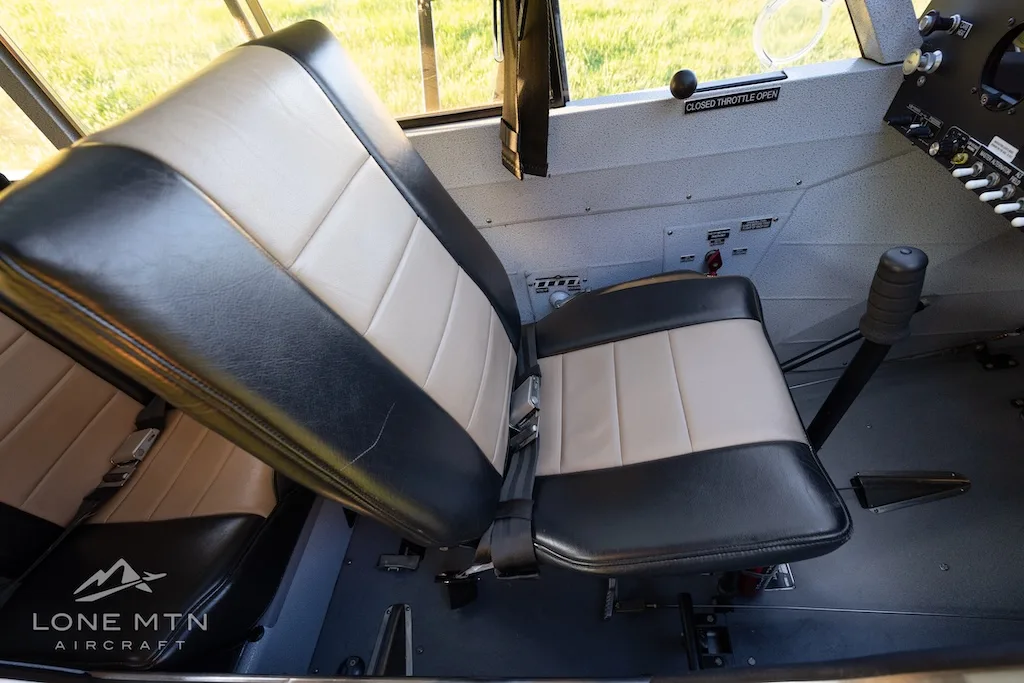 Cabin interior of a 1978 Piper PA-18-150.