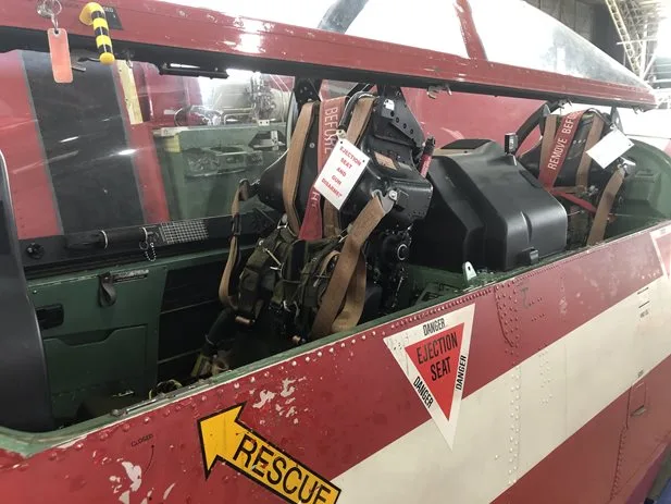 Cockpit and instrument panel of a 1991 Pilatus PC-9/A.