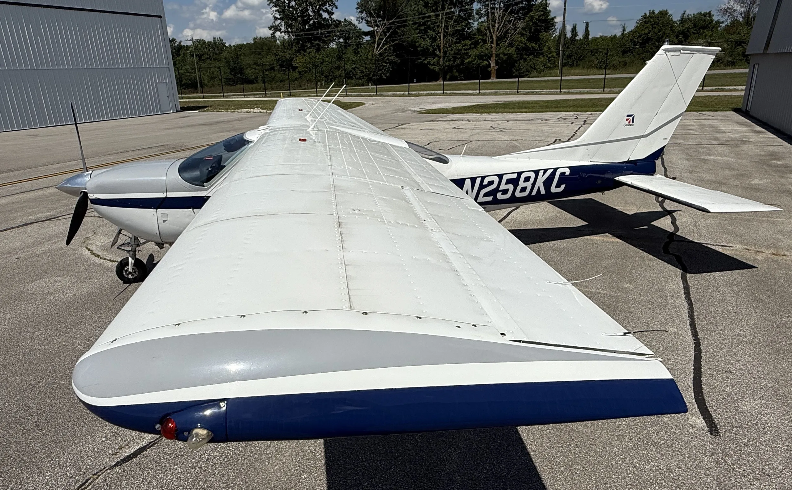 Exterior view of a 1978, N258KC.