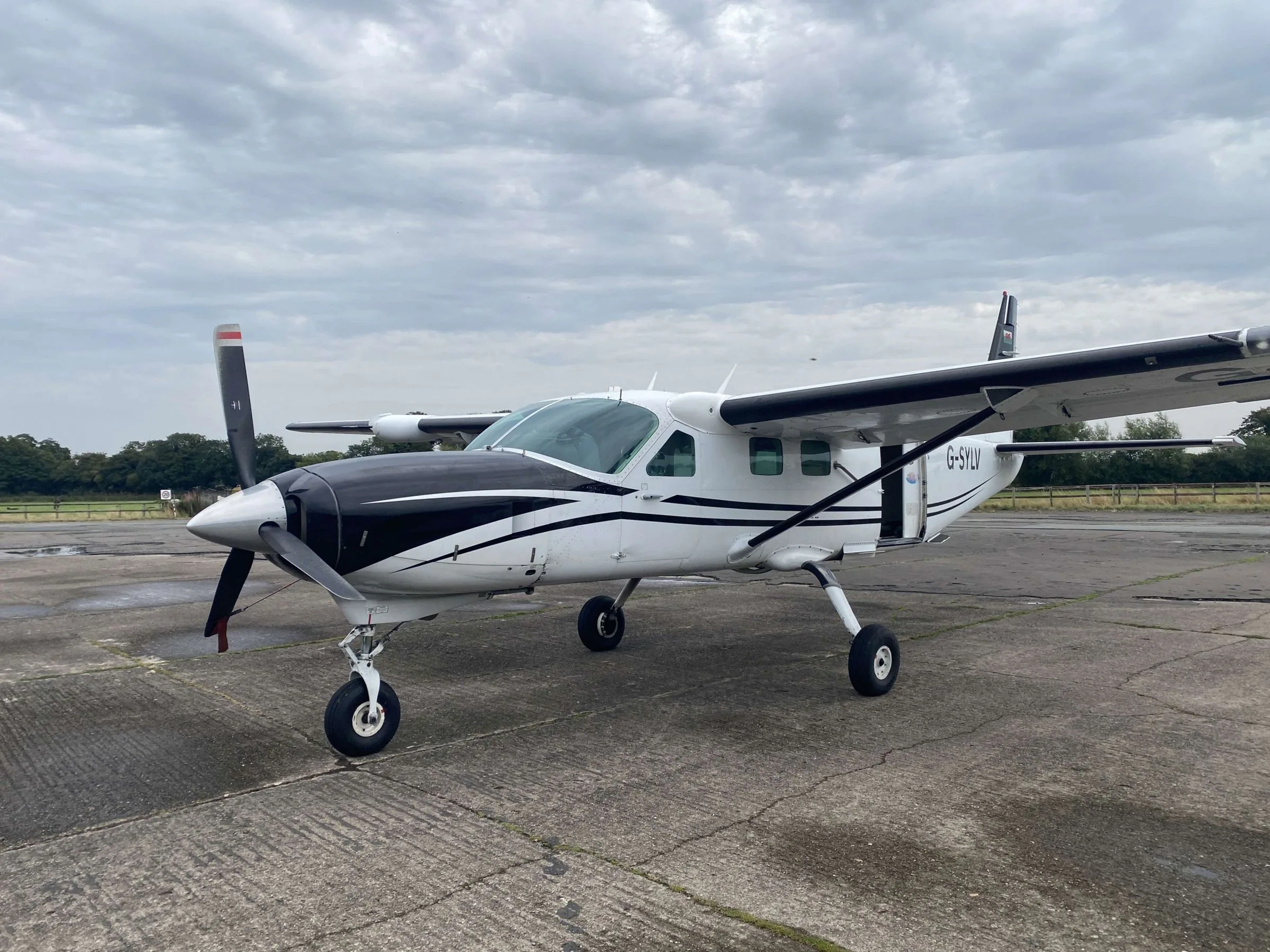 Exterior view of a 2002 Cessna 208B Grand Caravan.
