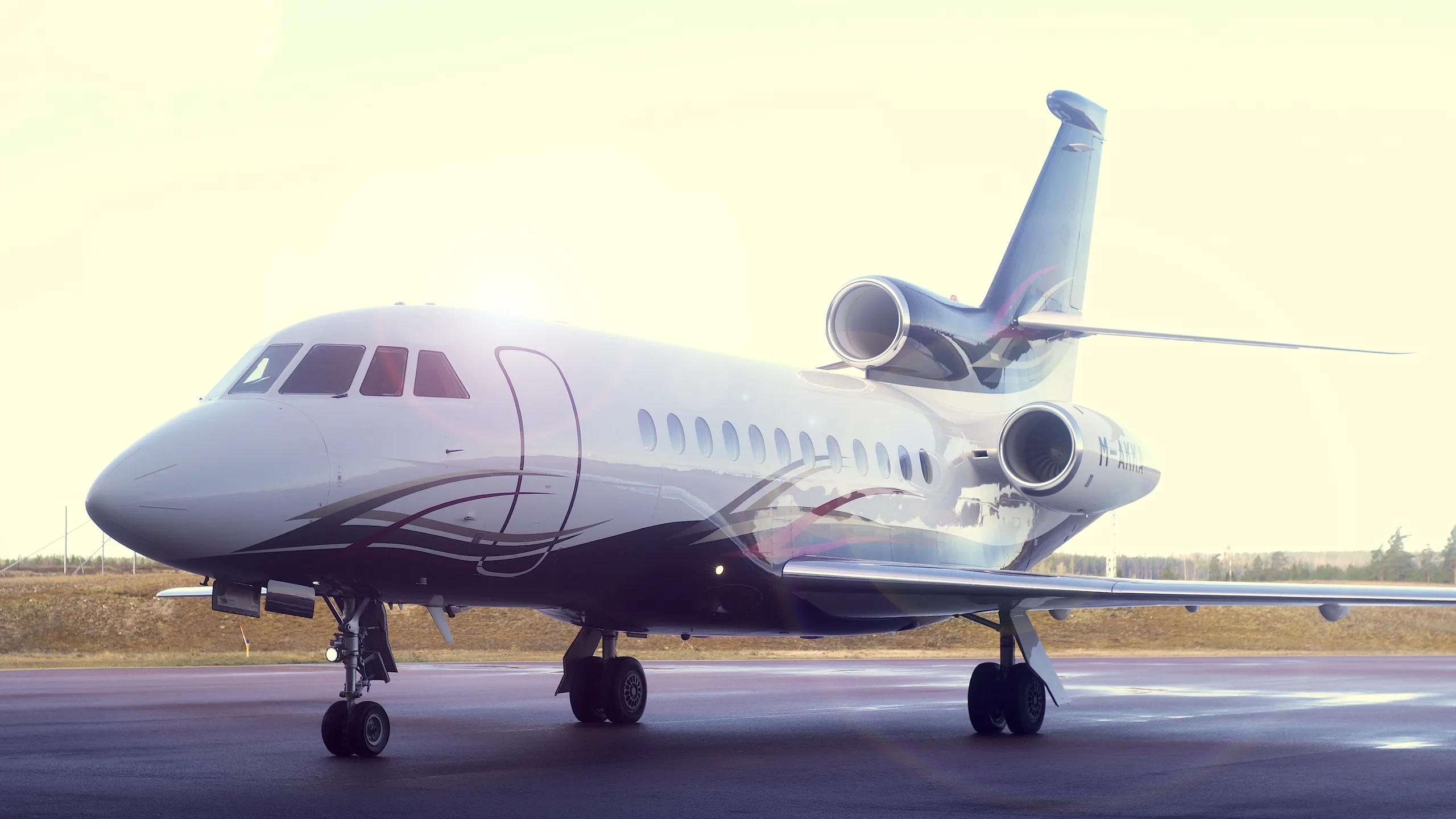 Exterior view of a 2004 Dassault Falcon 900EX EASY, N976LC.