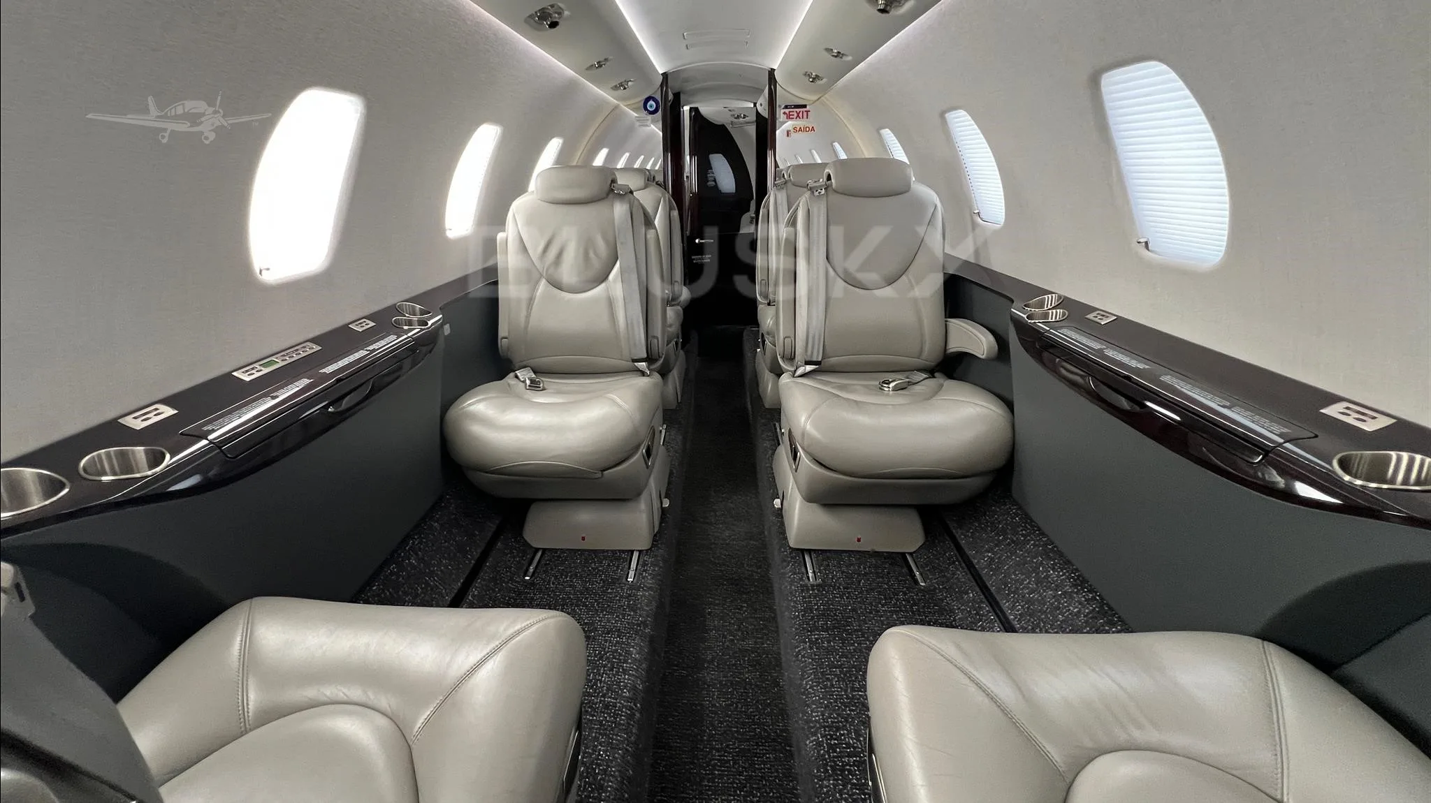 Cabin interior of a 2021 CESSNA CITATION XLS+.