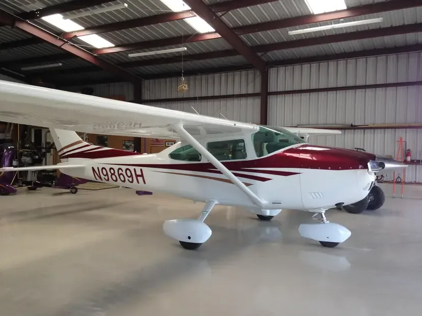 Exterior view of a 1982 Cessna 182R Skylane.