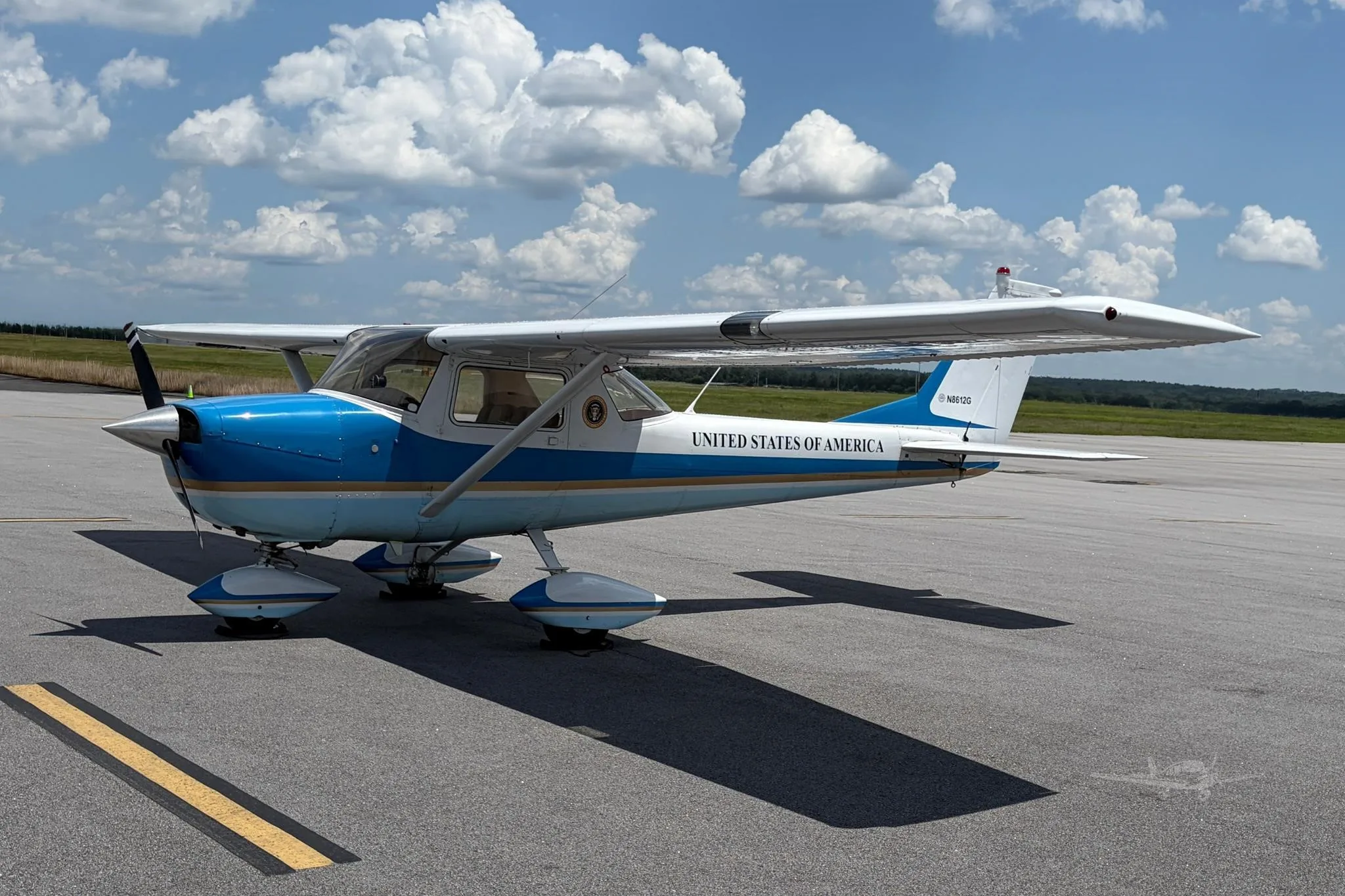 Exterior view of a 1965 CESSNA 150, N8612G.