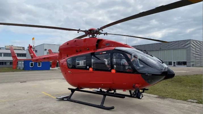 Exterior view of a 2011 Eurocopter EC145.