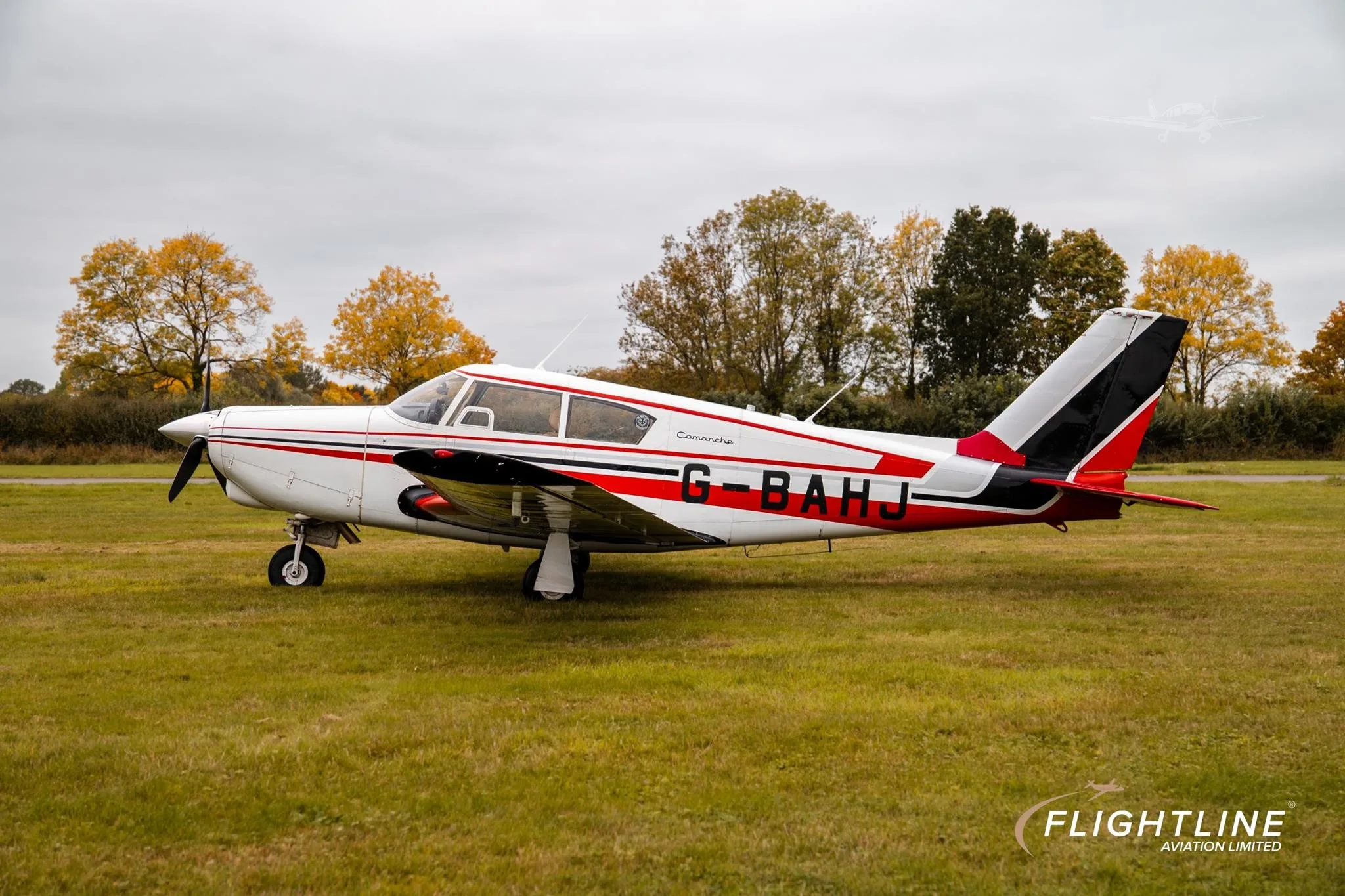 Exterior view of a 1960 PIPER COMANCHE 250, G-BAHJ.