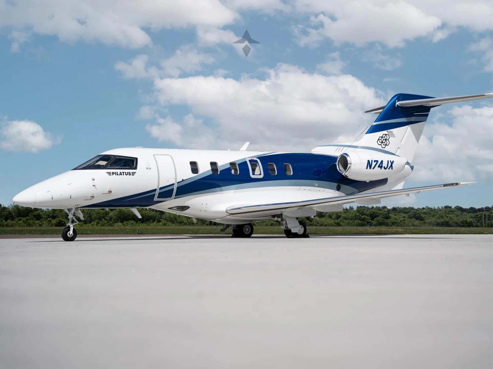 Exterior view of a 2018 Pilatus, PC-24.