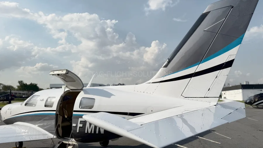 Exterior view of a 2019 Piper M500.