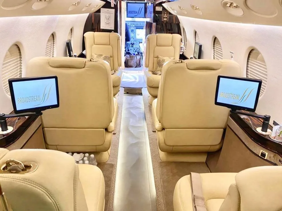 Cabin interior of a 2009 GULFSTREAM G150.