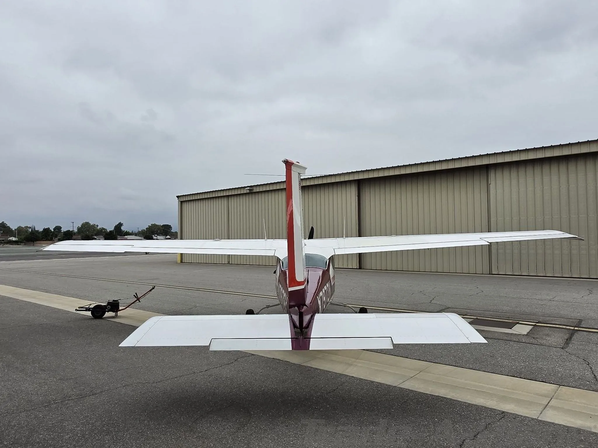 Exterior view of a 1976 CESSNA 177RG, N7972V.