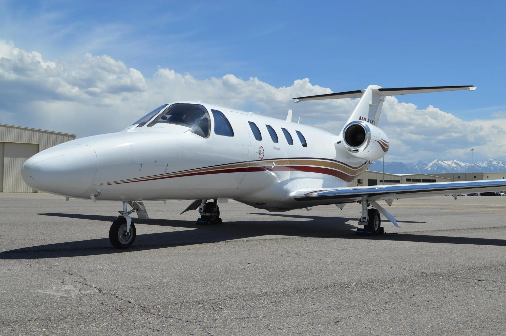 Exterior view of a 1999 CESSNA CITATION JET, N341AR.