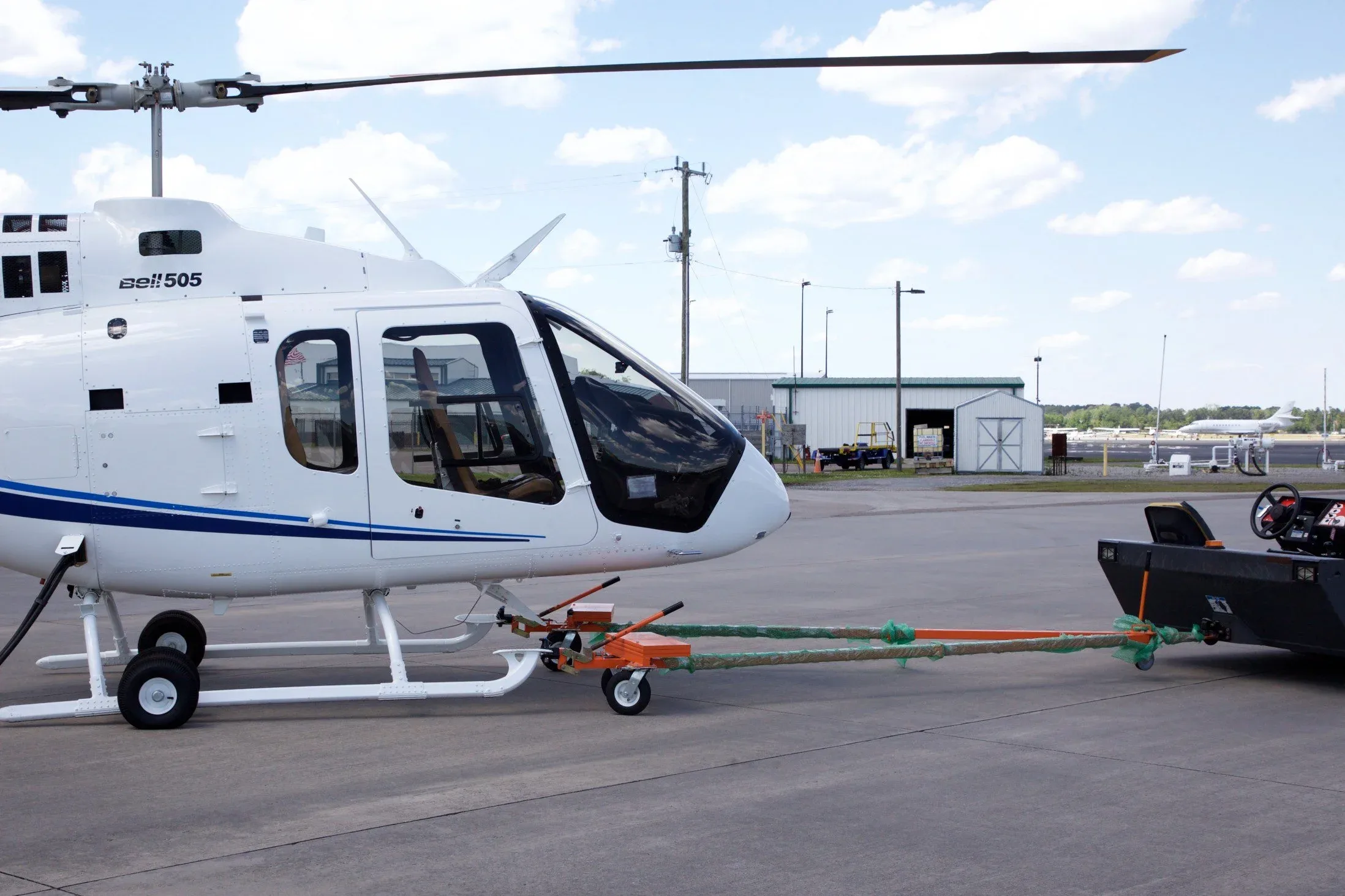 Exterior view of a 2018 Bell 505 Jet Ranger X — Carolina Jet.