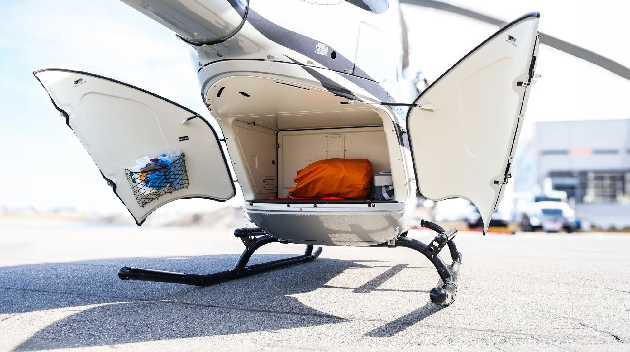 Exterior view of a 2023 Airbus H135 T3H.