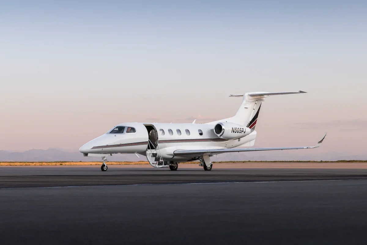 Cabin interior of a 2013 Embraer Phenom 300 SN 50500165.