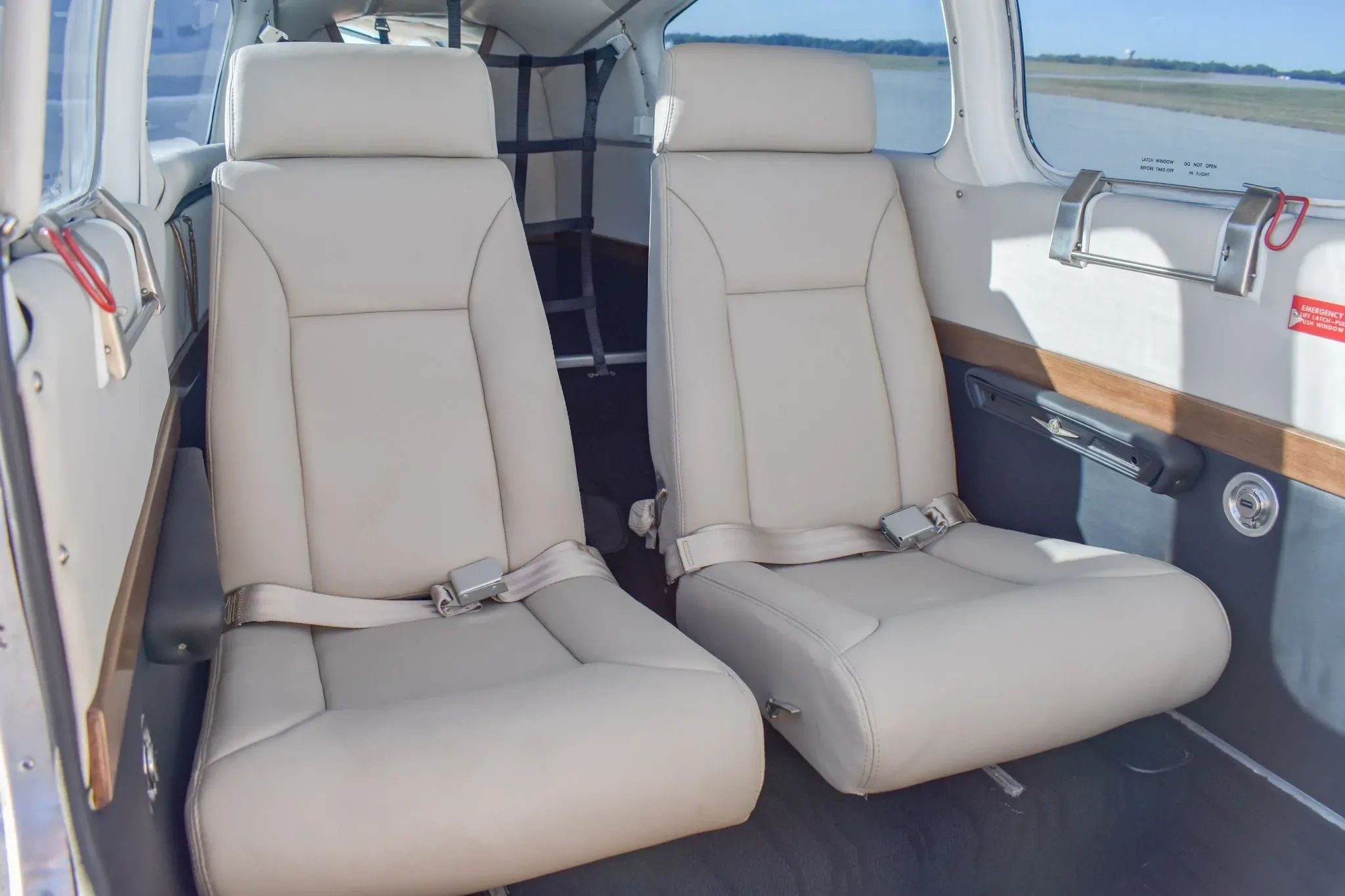 Cabin interior of a 1967 Beechcraft Baron.