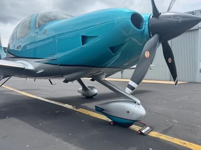 Exterior view of a 2022 CIRRUS SR22-G6 TURBO, ZS-AJJ.