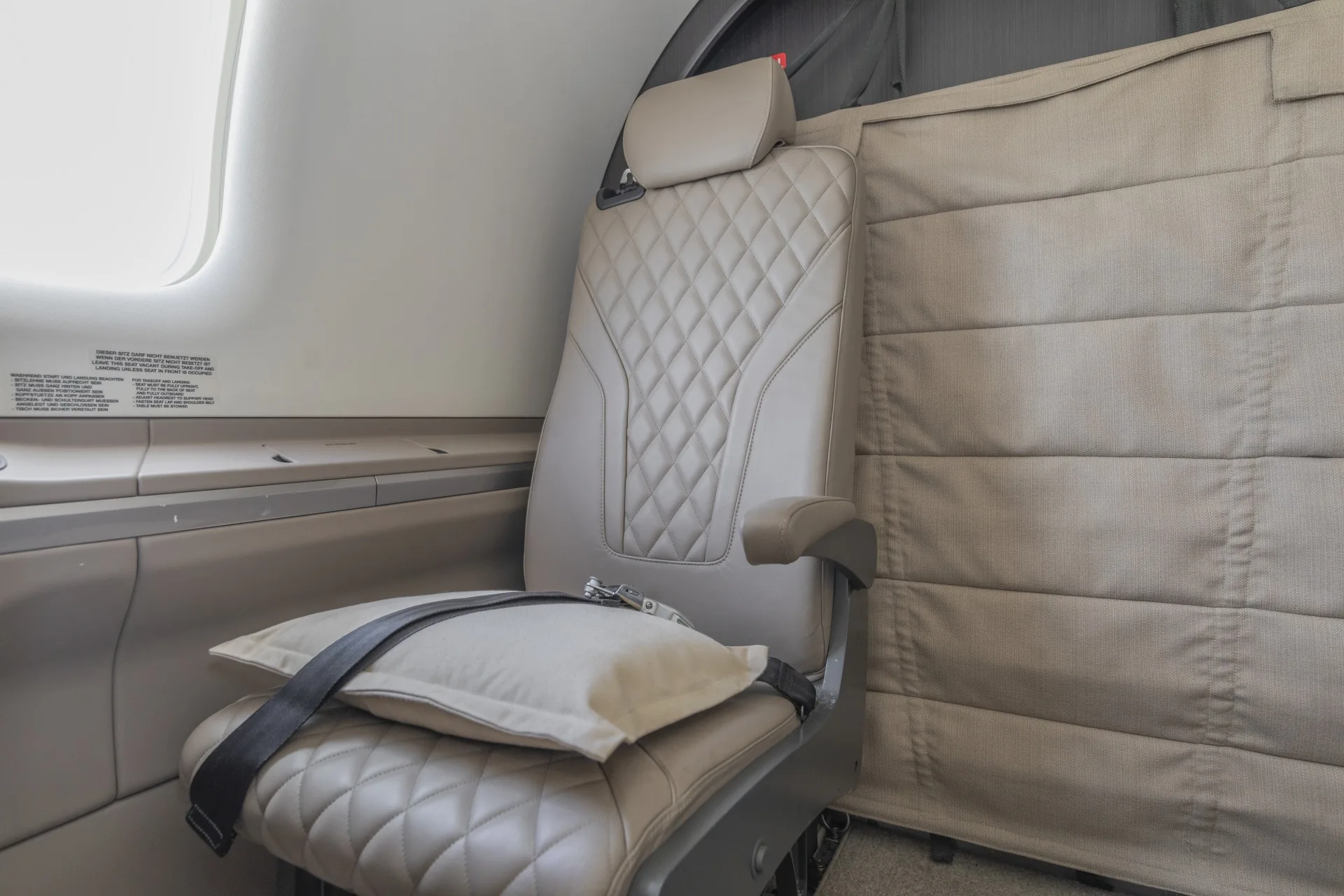 Cabin interior of a 2022 Pilatus PC-12 NGX.