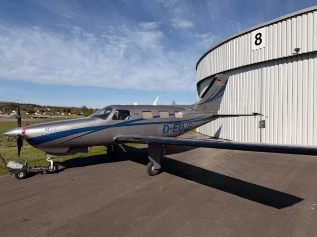 Exterior view of a 2020 Piper M350.