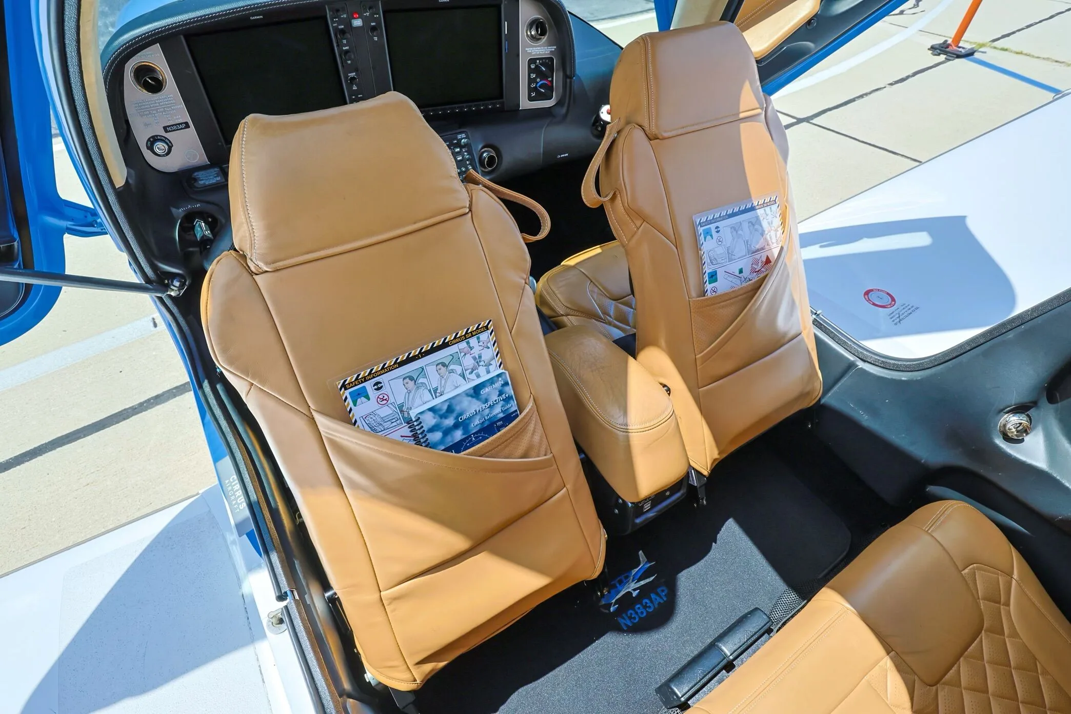 Cabin interior of a 2018 Cirrus SR22-G6 TURBO.