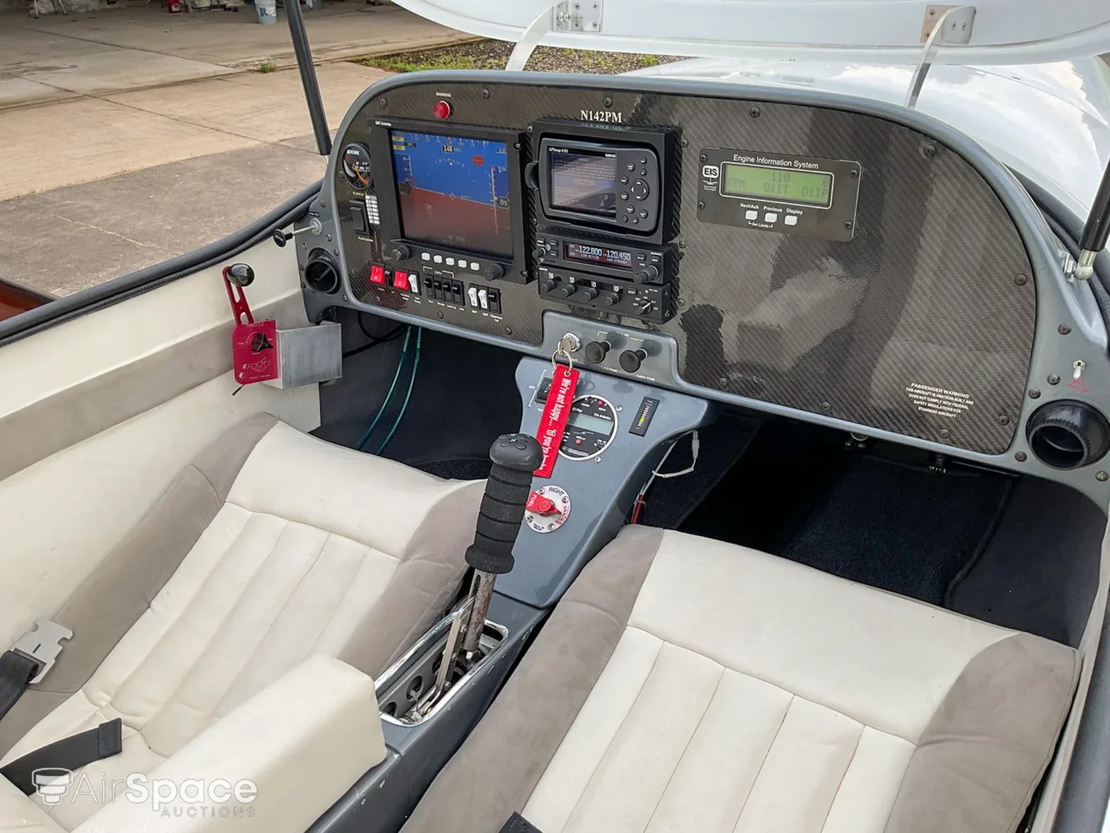 Cockpit and instrument panel of a 2018 ARION ACFT LIGHTNING.