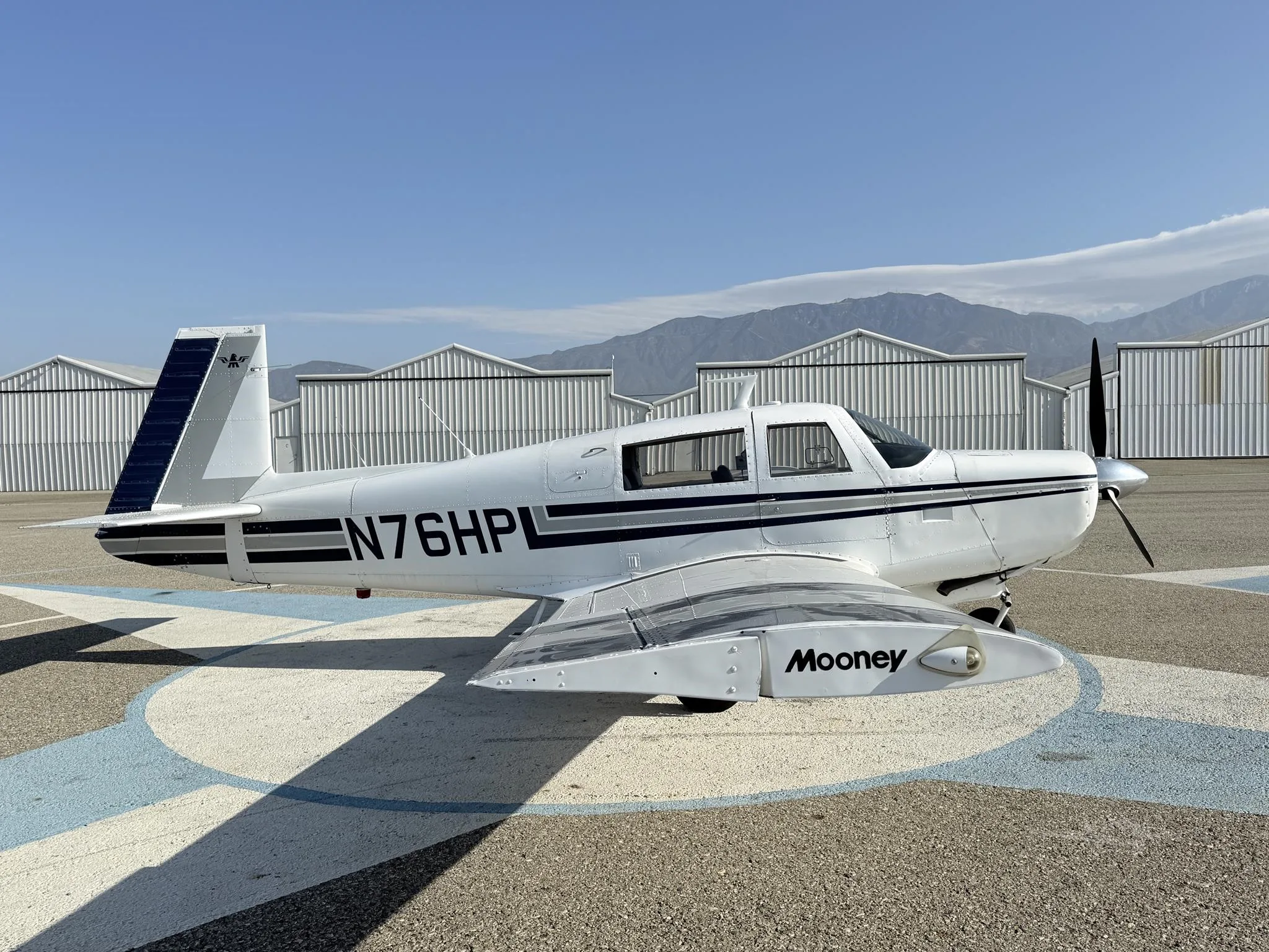 Marketing image of a 1970 MOONEY M20F.