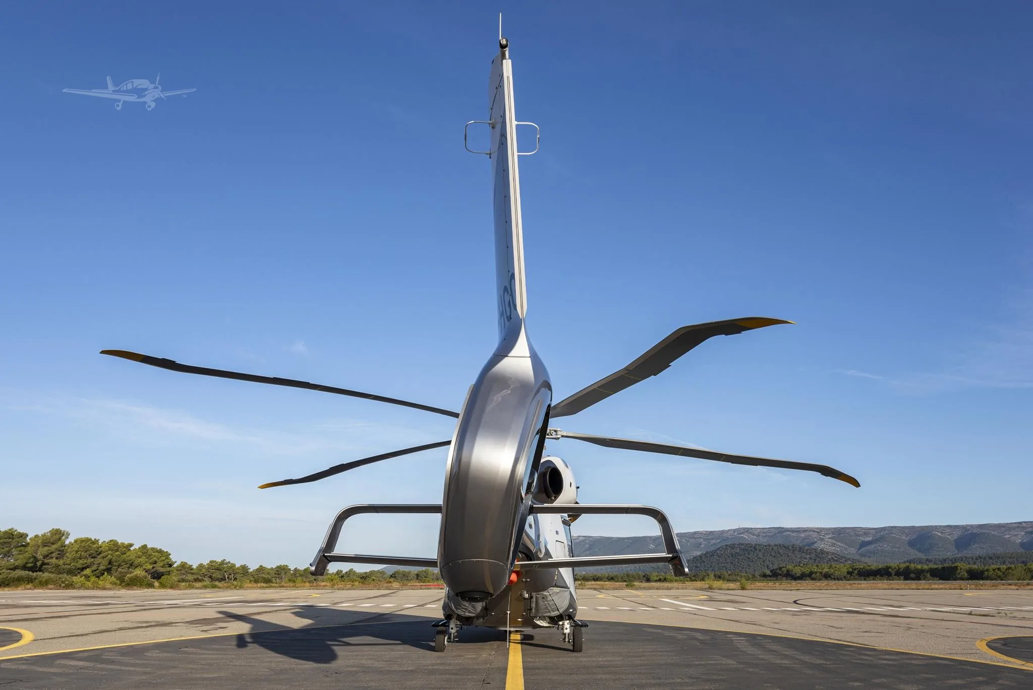 Engine detail of a 2024 AIRBUS H160.