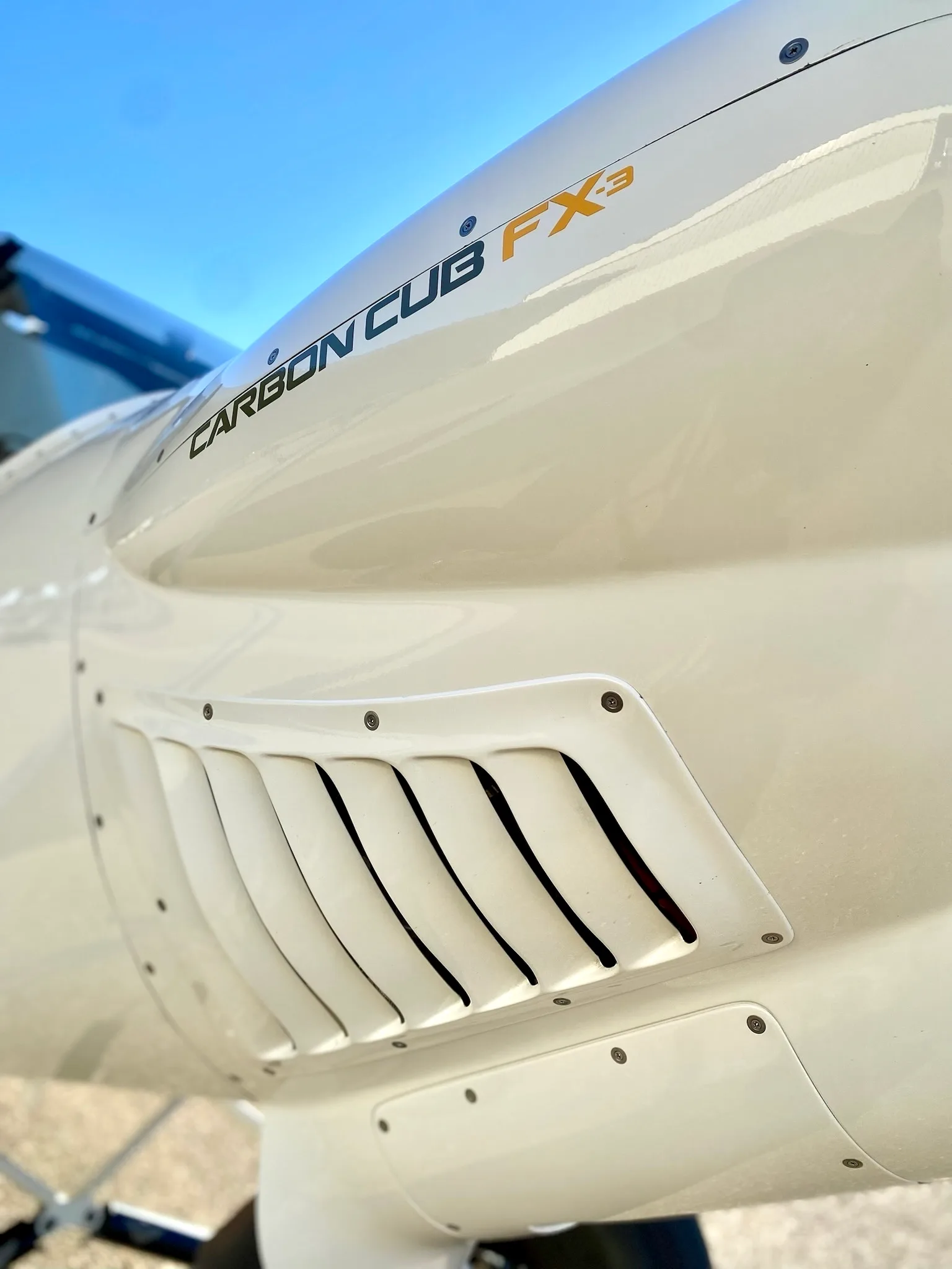 Engine detail of a CubCrafters.