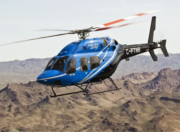 Marketing image of a Bell Helicopter.