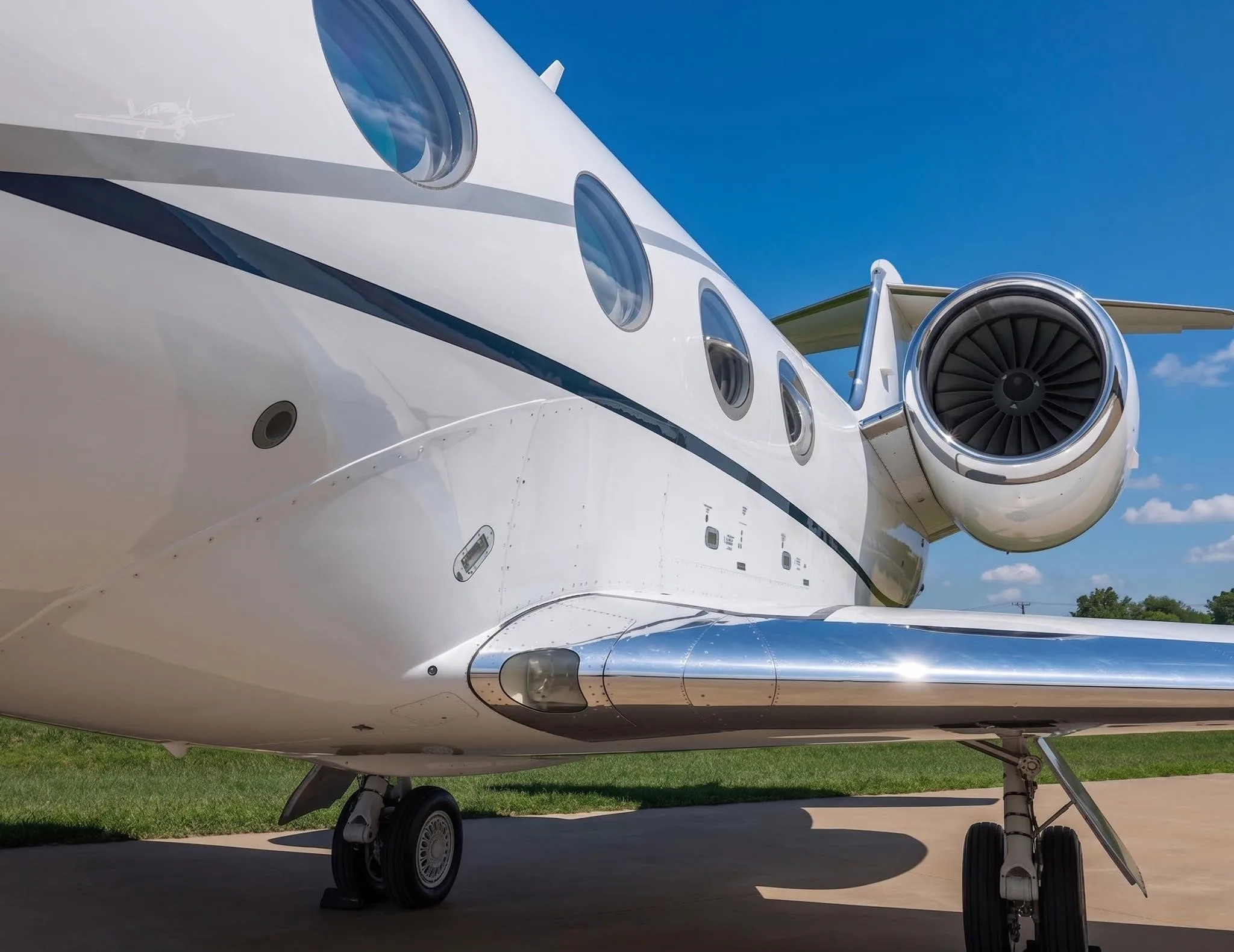 Exterior view of a 2009 GULFSTREAM G450.