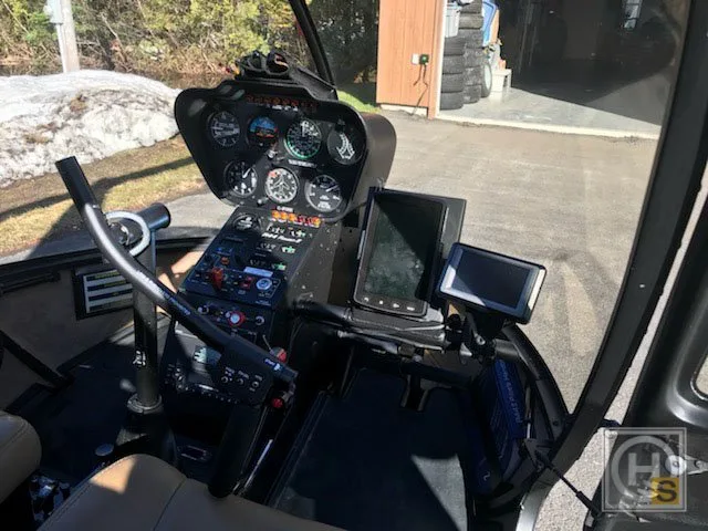 Avionics suite of a 2013 Robinson R44 RAVEN II.