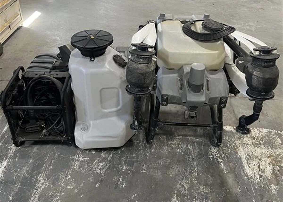 Engine detail of a 2024 DJI AGRAS T40.