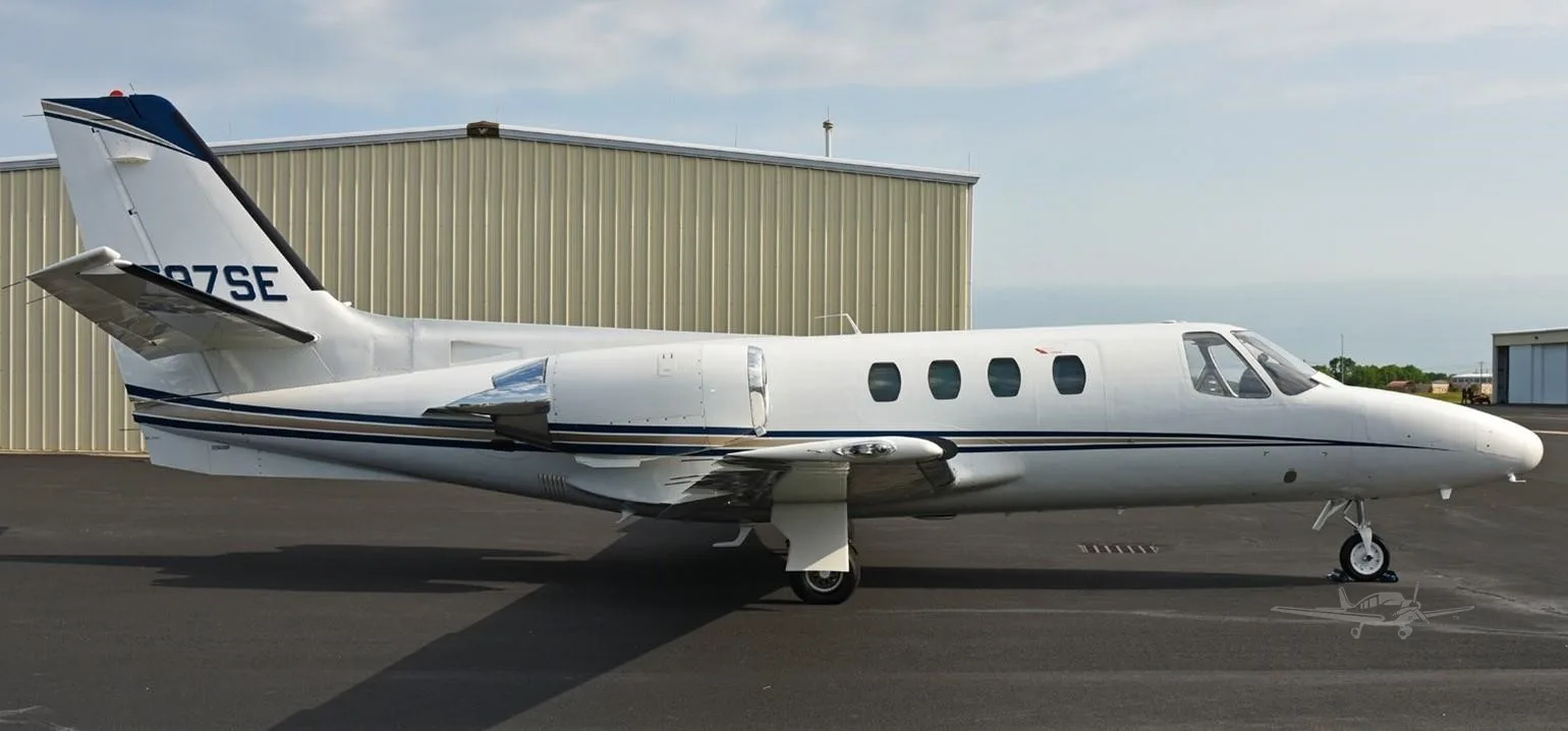 Exterior view of a 1980 CESSNA CITATION ISP, N797SE.