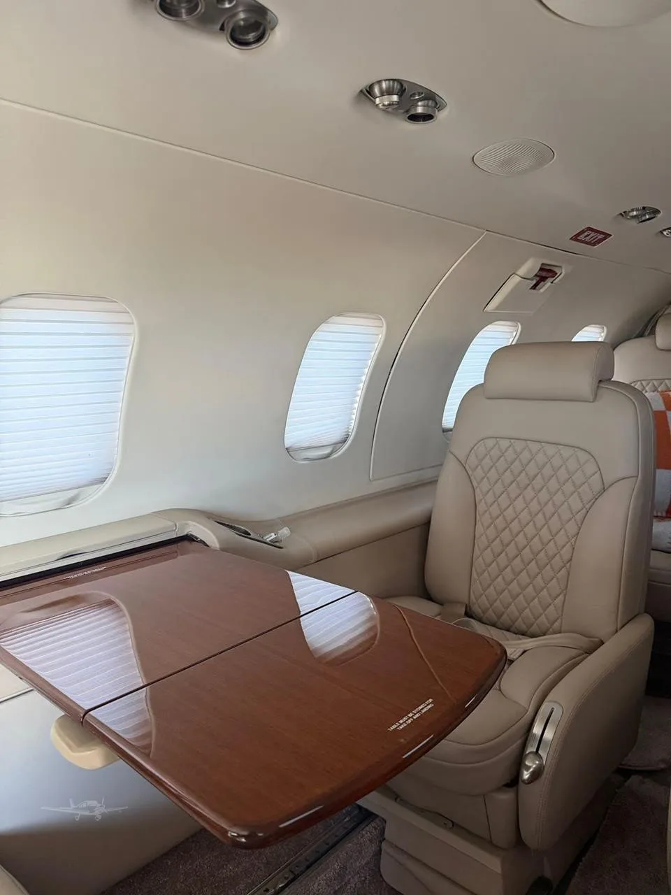 Cabin interior of a 1995 LEARJET 31A.
