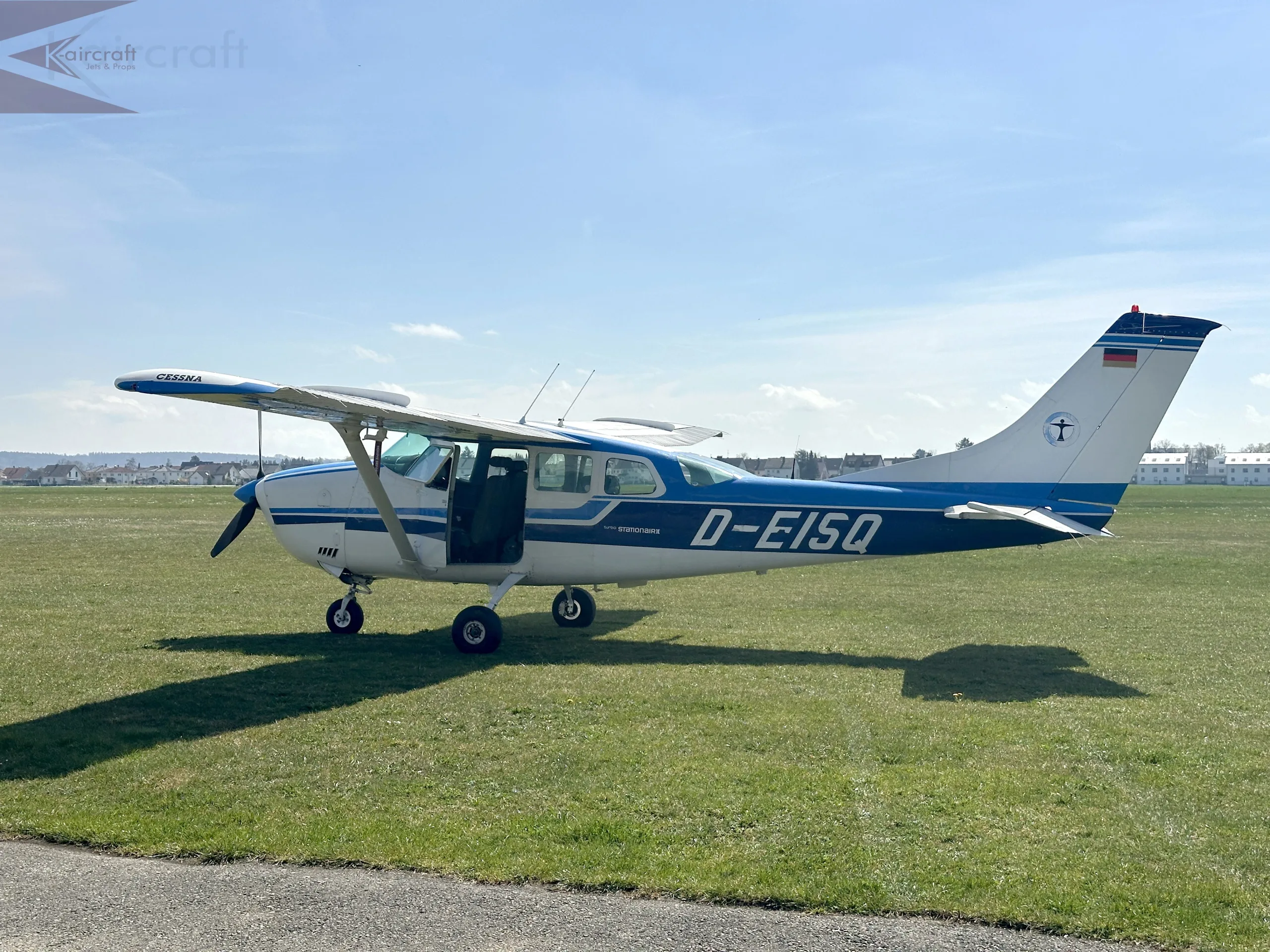 Exterior view of a 1975 Cessna 206.