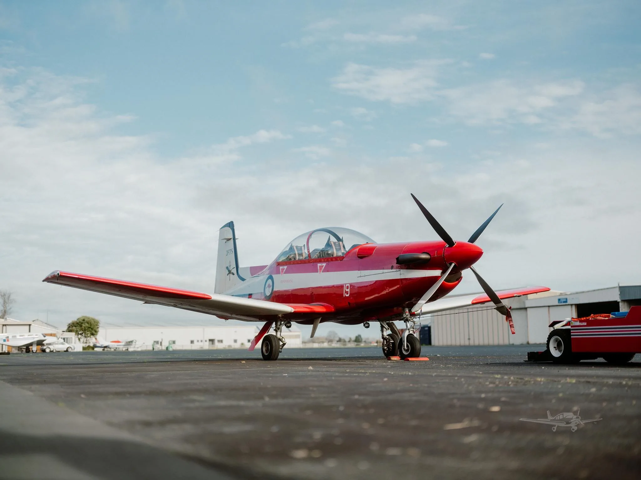Exterior view of a 1989 PILATUS PC-9A.