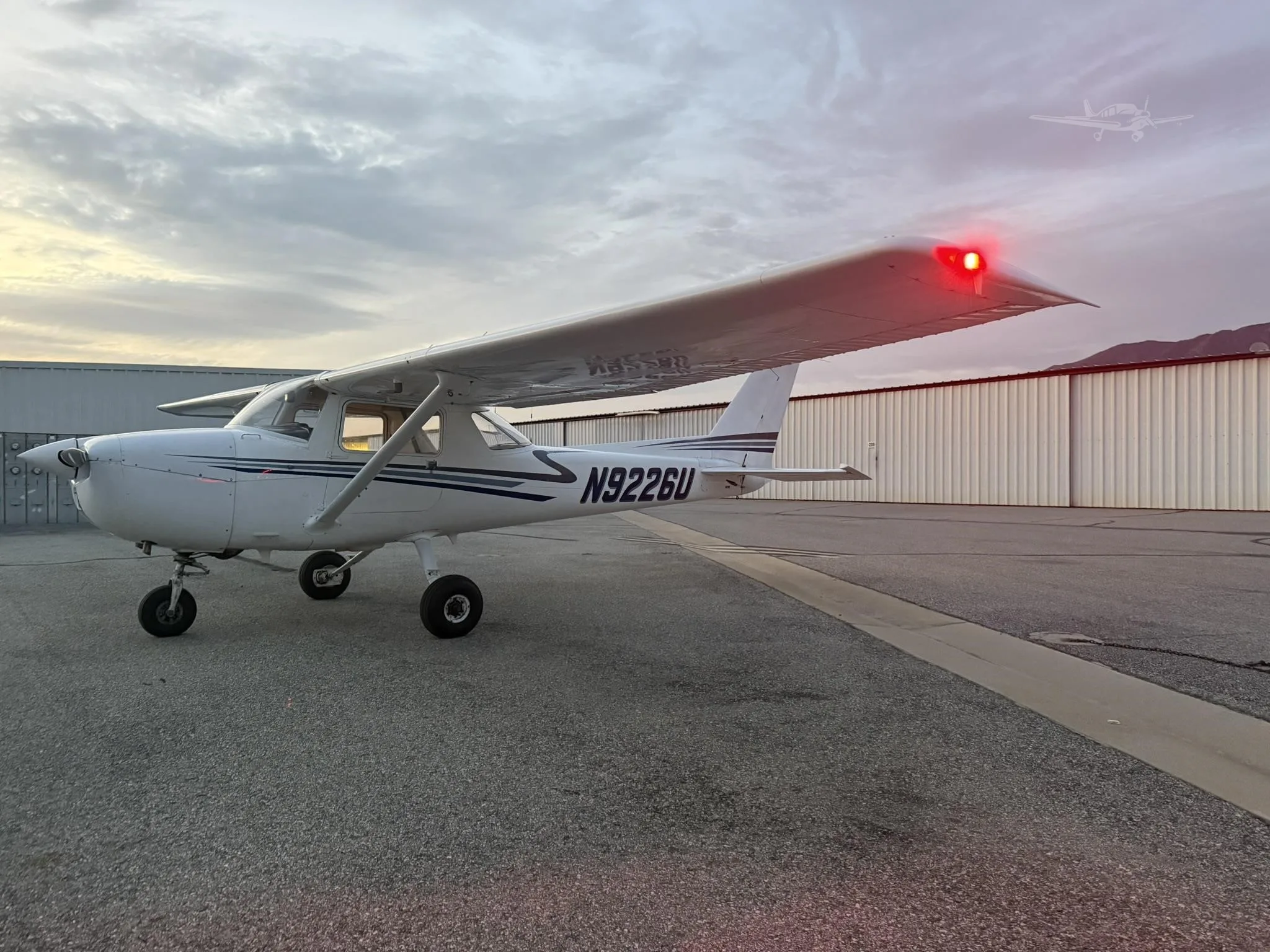 Exterior view of a 1976 CESSNA 150, N9226U.