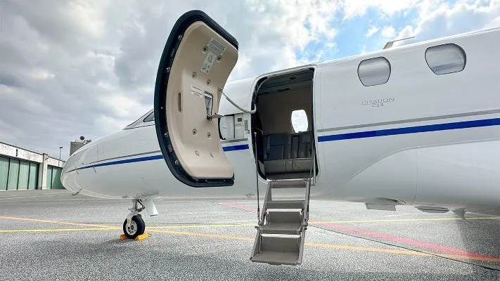 Cabin interior of a 2013 Cessna Citation CJ4.