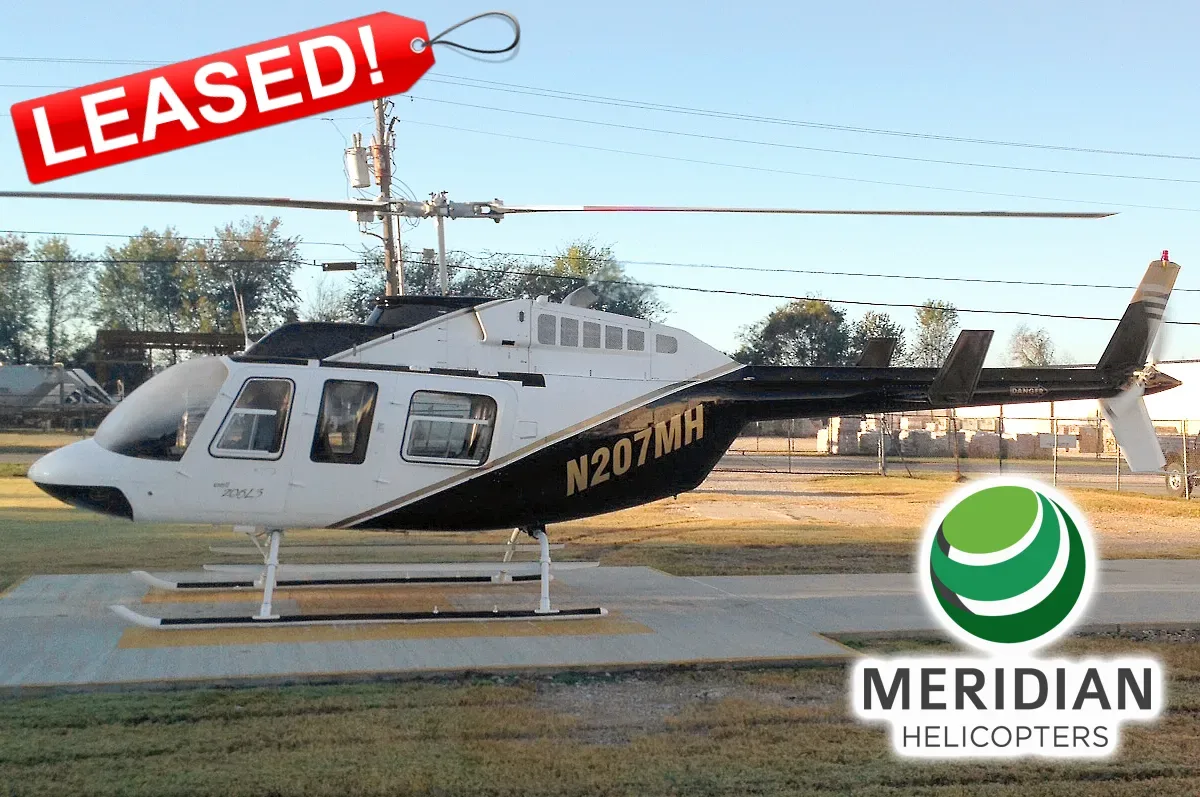 Exterior view of a 2007 Bell 206L4 LongRanger, N62HP.