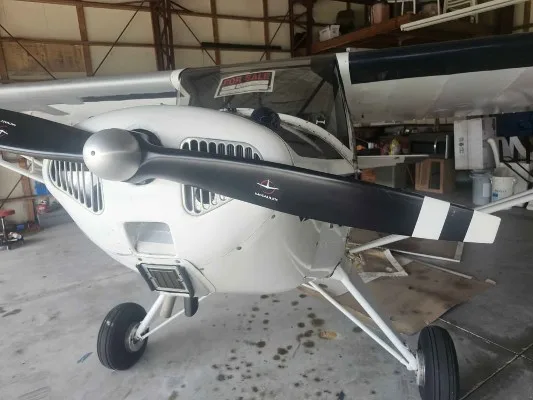 Exterior view of a 1947 Taylorcraft, BC-12D.