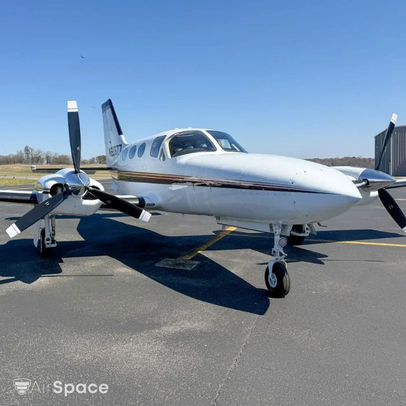 Exterior view of a 1981 Cessna 421 Golden Eagle.