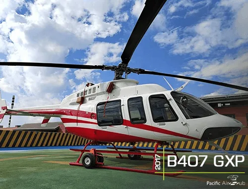 Marketing image of a 2017 Bell 407 GXP.