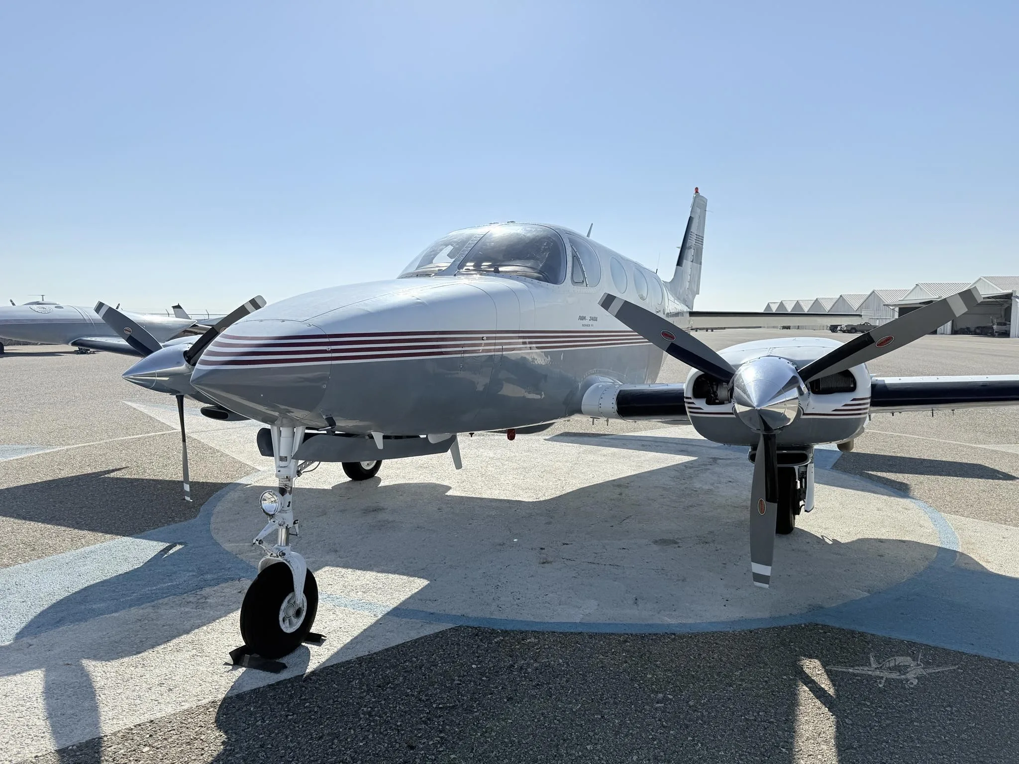 Exterior view of a 1978 CESSNA 340A, N15WM.