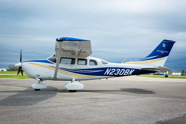 Marketing image of a 2023 Cessna T206H.