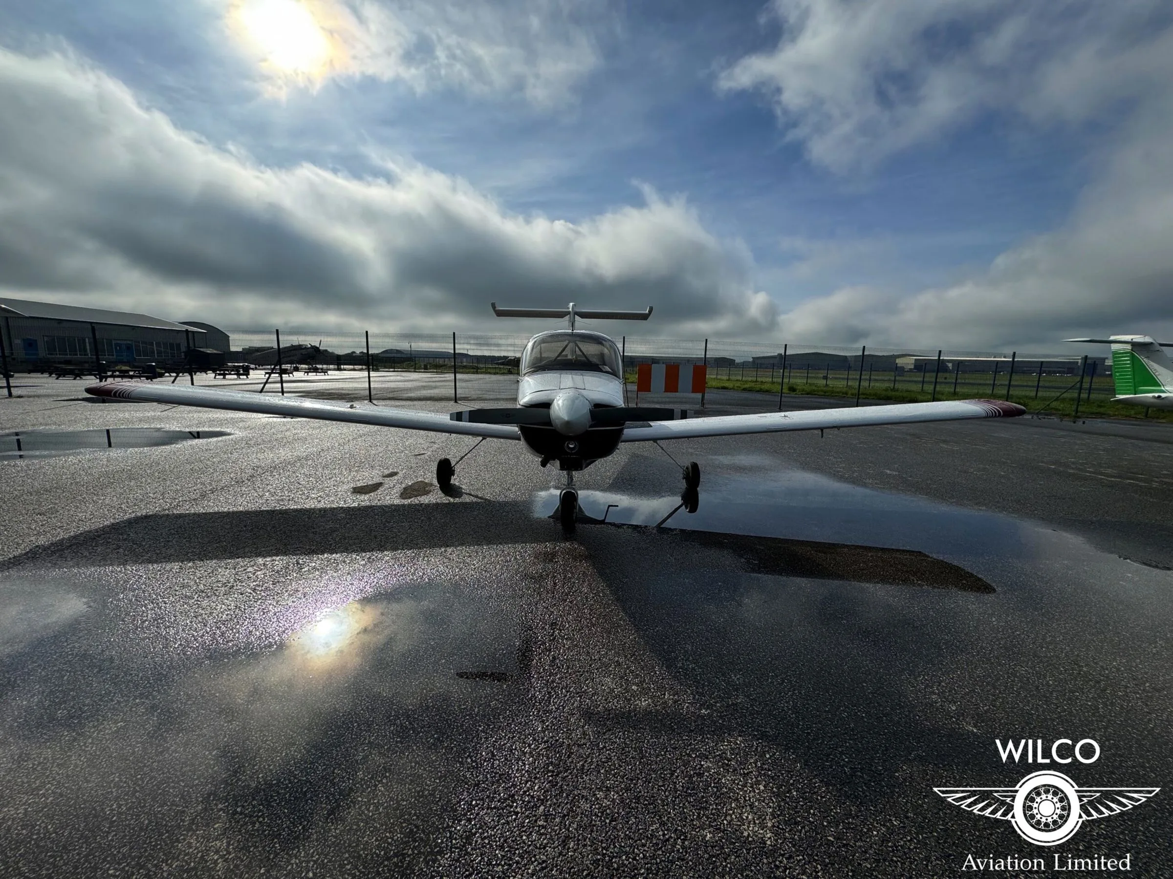 Exterior view of a 1978 Piper PA-38 Tomahawk.
